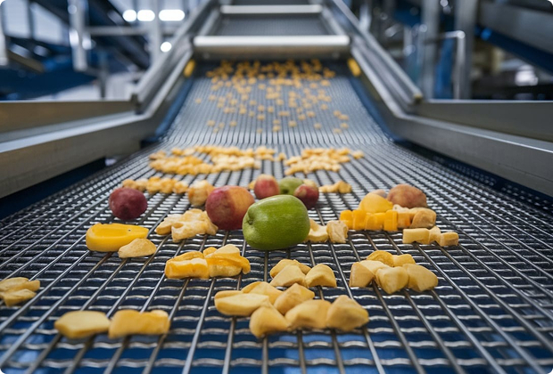 Cleanable stainless-steel screens for hygienic separation and product protection