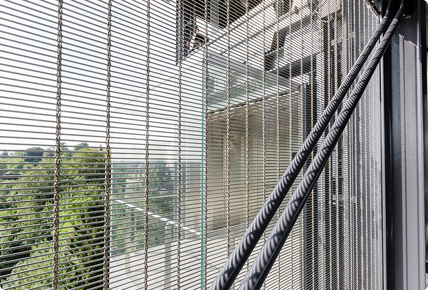 Durable metal mesh for façades, guards, enclosures and engineered protection